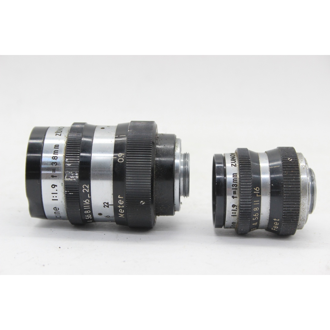 【訳あり品】 【レンズ2点まとめ】ズノー Zunow Tele Zunow Cine 38mm F1.9 13mm F1.9 シネレンズ  s9887 スマホ/家電/カメラのカメラ(レンズ(単焦点))の商品写真