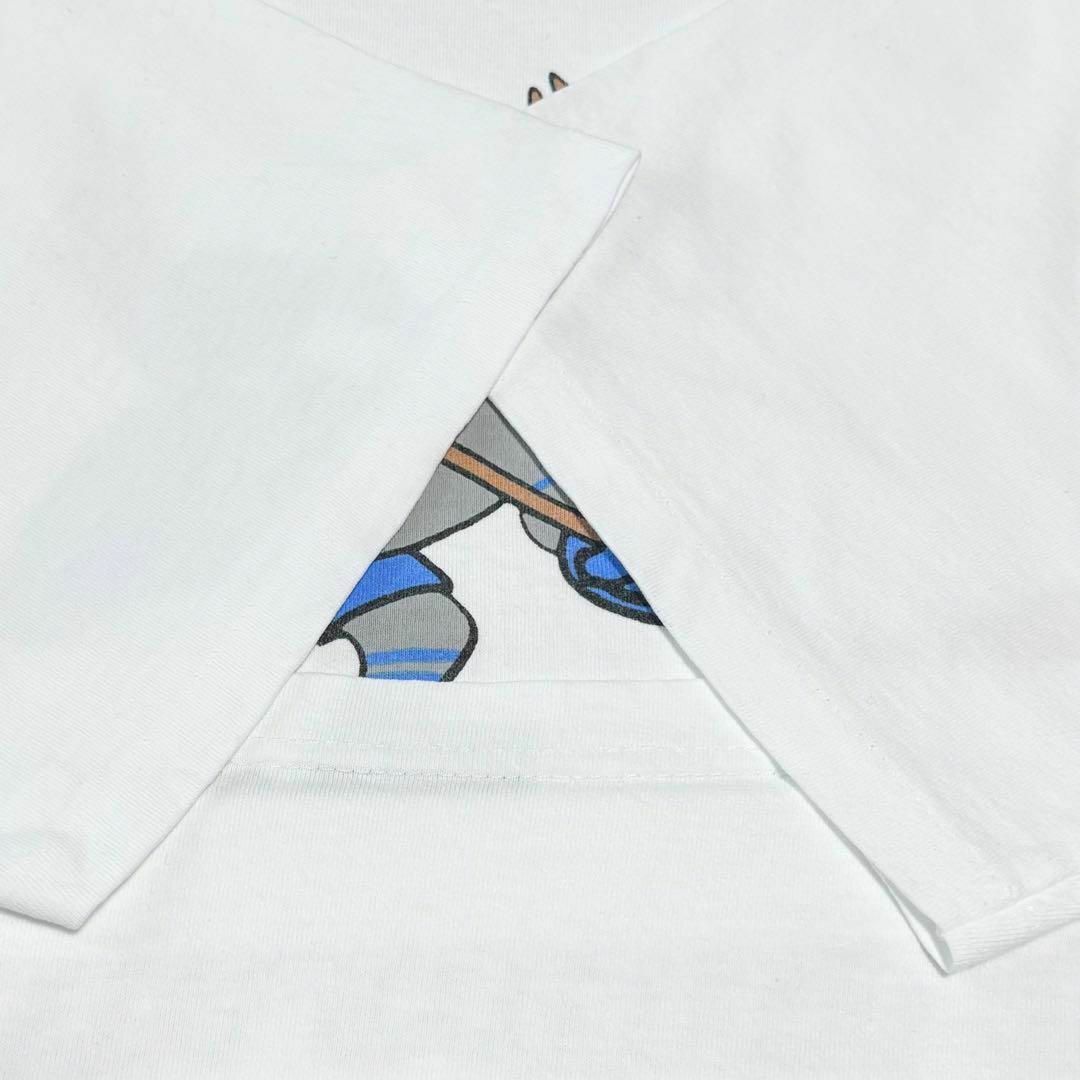 VINTAGE(ヴィンテージ)の90s USA製古着　ヴィンテージ　Tシャツ　アイスホッケー　チームキャラ メンズのトップス(Tシャツ/カットソー(半袖/袖なし))の商品写真