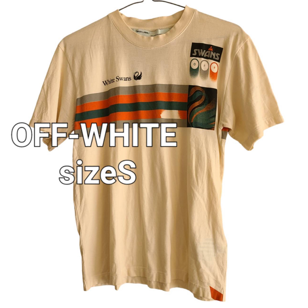 OFF-WHITE(オフホワイト)のOFF-WHITE White Swansプリントtシャツ sizeS    レディースのトップス(Tシャツ(半袖/袖なし))の商品写真