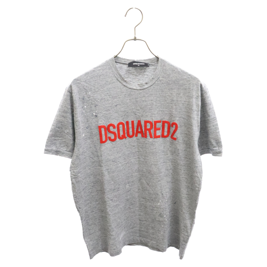 DSQUARED2(ディースクエアード)のDSQUARED2 ディースクエアード 18SS ペイントロゴクルーネック半袖Tシャツ グレー S74GD0328 メンズのトップス(Tシャツ/カットソー(半袖/袖なし))の商品写真