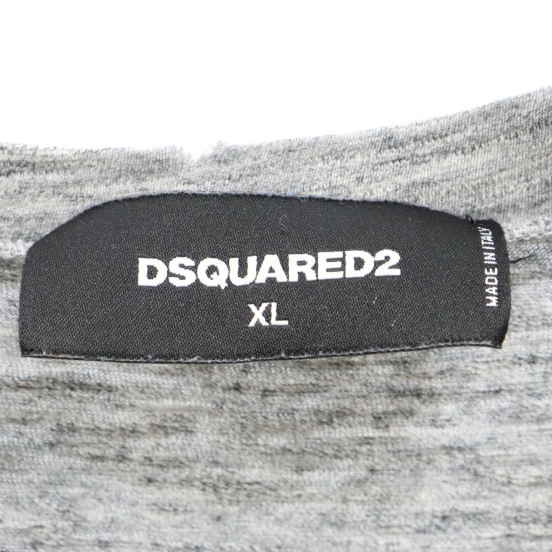 DSQUARED2(ディースクエアード)のDSQUARED2 ディースクエアード 18SS ペイントロゴクルーネック半袖Tシャツ グレー S74GD0328 メンズのトップス(Tシャツ/カットソー(半袖/袖なし))の商品写真