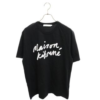 MAISON KITSUNE メゾンキツネ フロントロゴプリント 半袖Tシャツ ブラック AM00104KJ008