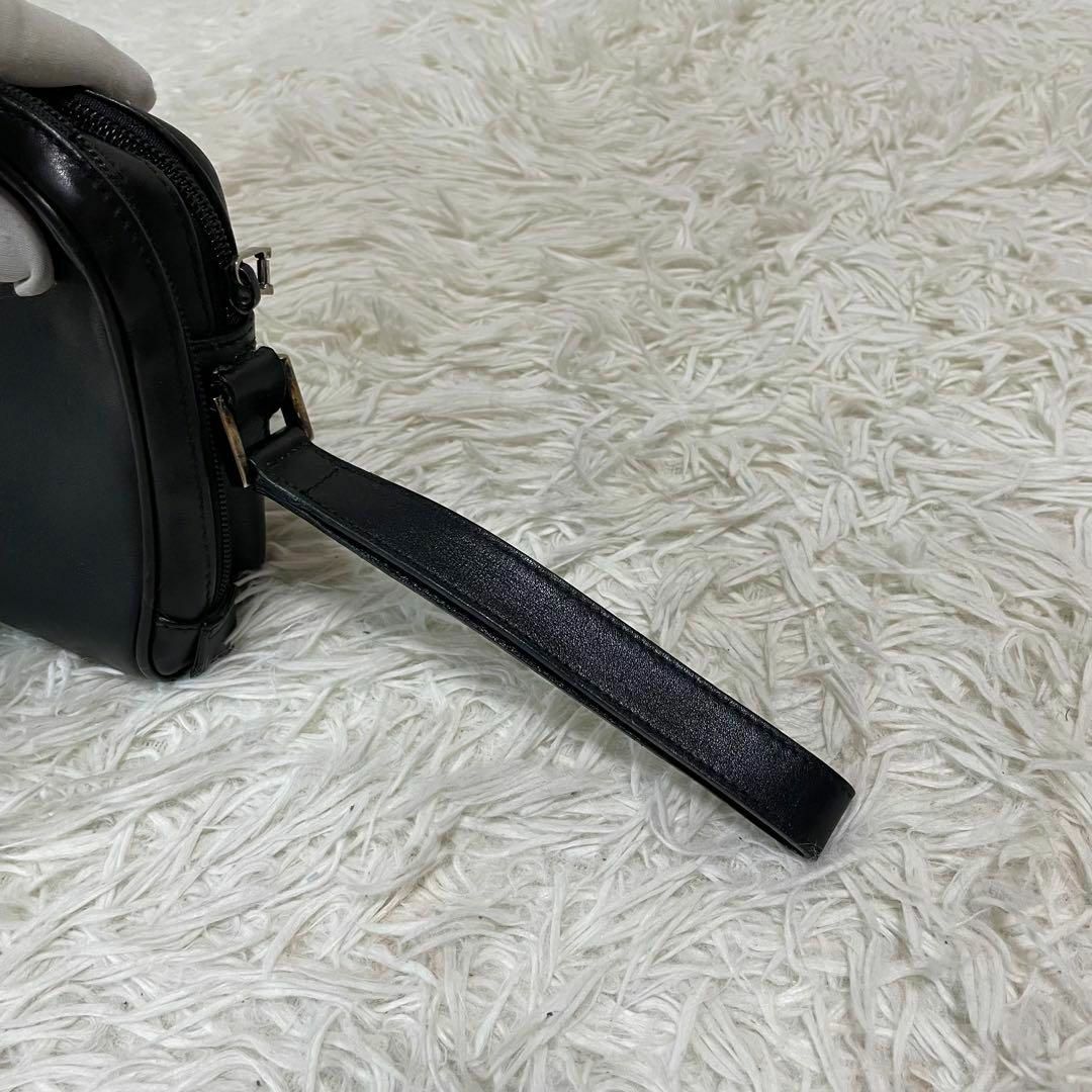 Gucci(グッチ)のグッチ　セカンドバッグ　クラッチバッグ　レザー　ダブルファスナー　ブラック　黒 メンズのバッグ(セカンドバッグ/クラッチバッグ)の商品写真