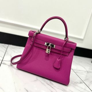 エルメス(Hermes)の極美品 HERMES エルメス ケリー28 トゴ ローズパープル(ハンドバッグ)