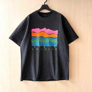 ヴィンテージ(VINTAGE)の90s古着　ヴィンテージ　Tシャツ　グラフィック　風合い抜群　ラホヤ　リゾート(Tシャツ/カットソー(半袖/袖なし))