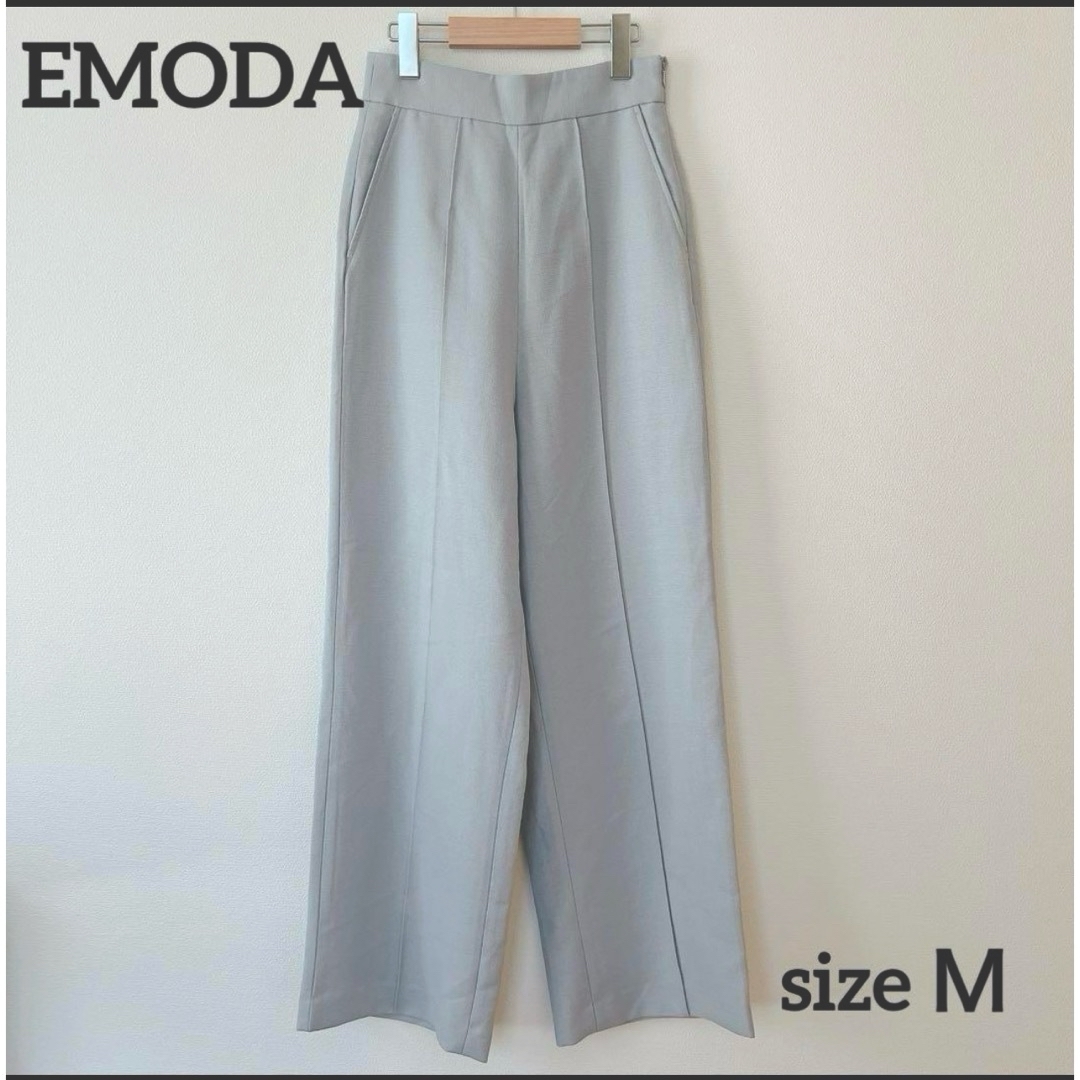 EMODA(エモダ)のsize Ｍ☆EMODA センターラインルーズパンツ 水色系 アイスグレー色 レディースのパンツ(その他)の商品写真