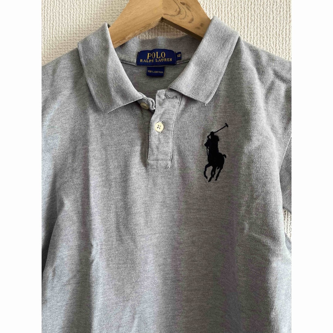 POLO RALPH LAUREN(ポロラルフローレン)のラルフローレン　ポロシャツ　ピッグポニー　グレー　140 キッズ/ベビー/マタニティのキッズ服男の子用(90cm~)(Tシャツ/カットソー)の商品写真