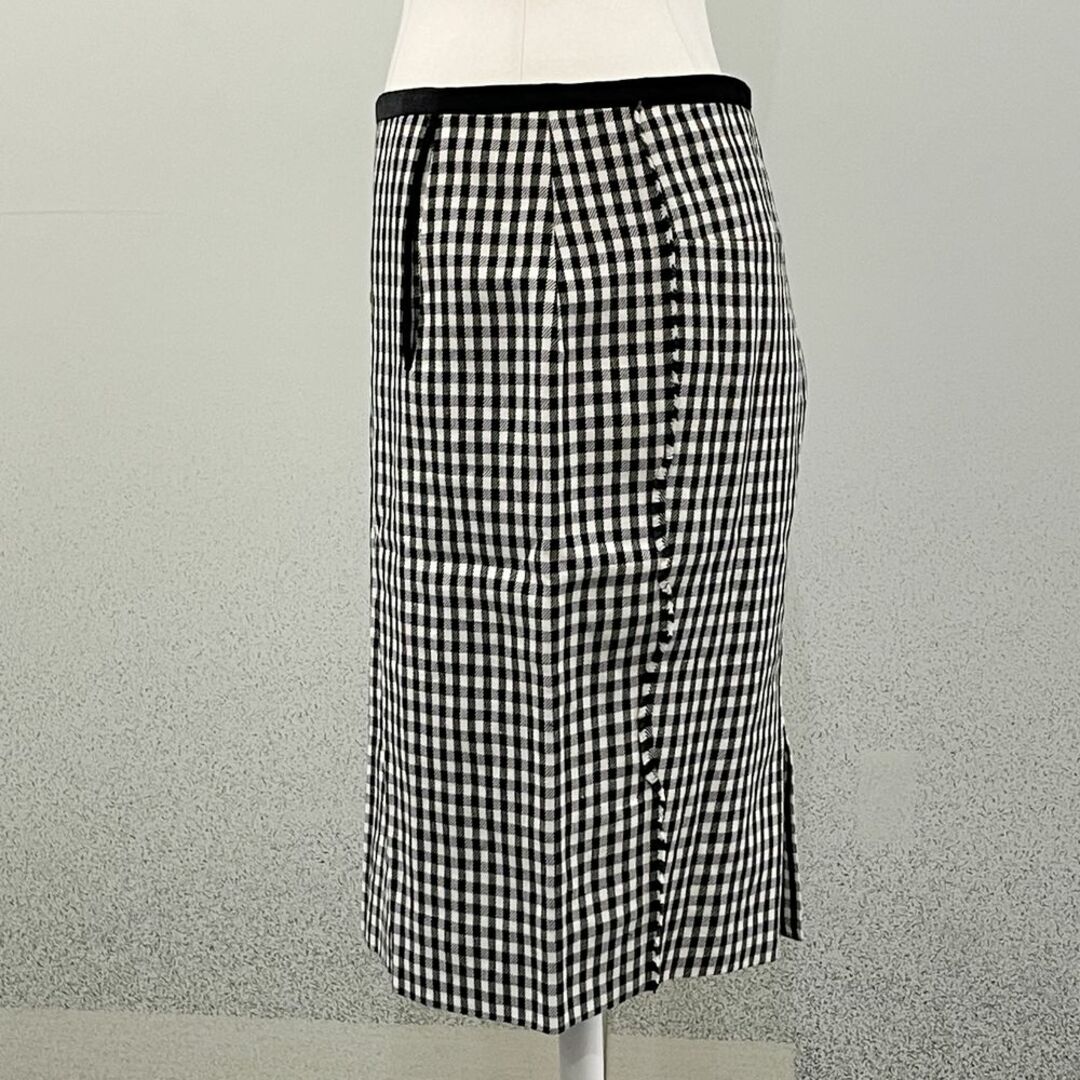 Drawer(ドゥロワー)のDrawer サイズ36 タイト ギンガムチェック  スカート レディースのスカート(その他)の商品写真