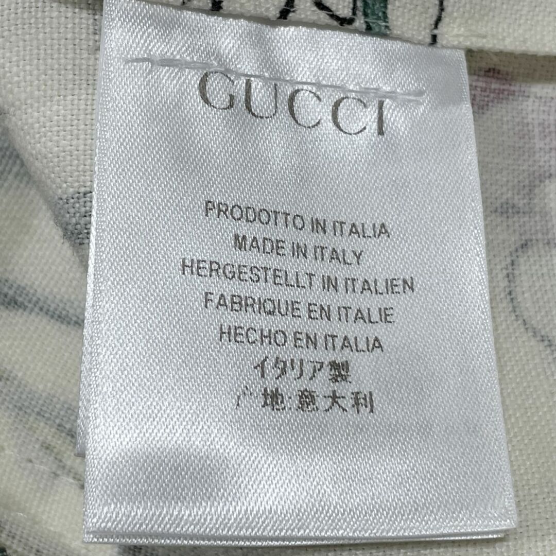 Gucci(グッチ)のGUCCI ミニスカート フローラ ボタニカル 花柄 サイドボタン ポケット 36 2012年 310823 リネン レディースのスカート(ミニスカート)の商品写真