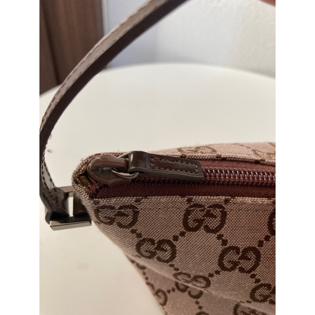 Gucci(グッチ)のグッチ GUCCI  アクセサリーポーチ GGキャンバス ピンク レディースのファッション小物(ポーチ)の商品写真