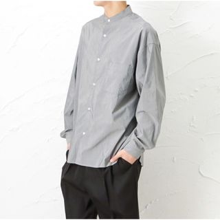 URBAN COLLECTION シャツ 長袖 バンドカラー シャンブレー完売品(シャツ)