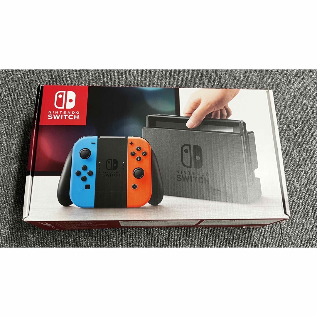 Nintendo Switch(ニンテンドースイッチ)のNintendo Switch Joy-Con (L) ネオンブルー/ (R)  エンタメ/ホビーのゲームソフト/ゲーム機本体(家庭用ゲーム機本体)の商品写真