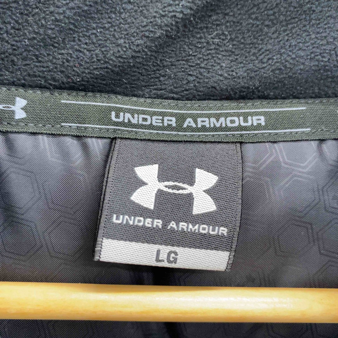 UNDER ARMOUR(アンダーアーマー)のUNDER ARMOUR アンダーアーマー メンズ ベンチコート 中綿コート ブラック フード フルジップ サイドスリット メンズのジャケット/アウター(その他)の商品写真