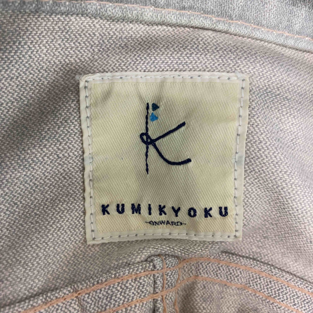 kumikyoku（組曲）(クミキョク)のKUMIKYOKU クミキョク レディース Gジャン　デニムジャケット　デニムスカート　ミニ丈　セットアップ　グレー レディースのジャケット/アウター(Gジャン/デニムジャケット)の商品写真