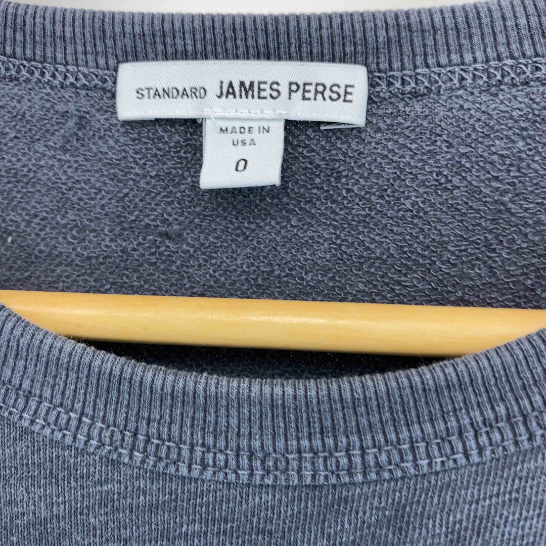 JAMES PERSE(ジェームスパース)のJAMES PERSE ジェームスパース レディース Tシャツ　半袖　裏パイル地　USA製　チャコールグレー レディースのトップス(Tシャツ(半袖/袖なし))の商品写真