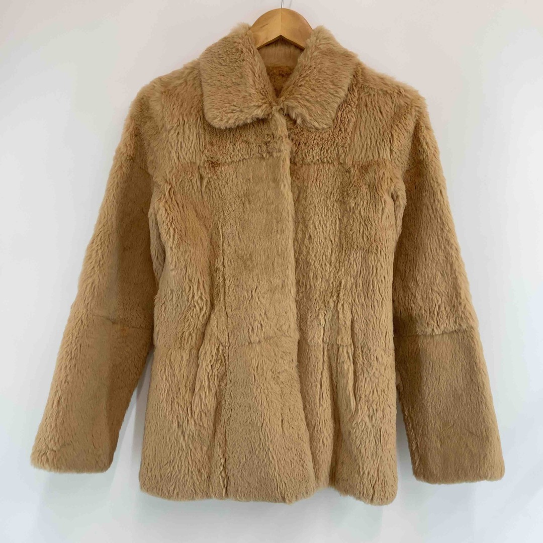 ALBO QUATTRO アルボクアトロ レディース 毛皮 ファーコート ラビット 茶色 長袖 レディースのジャケット/アウター(毛皮/ファーコート)の商品写真