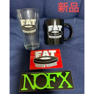 新品 FAT WRECK CHORDS グラス&コーヒーマグ＆ステッカー セット(ミュージシャン)