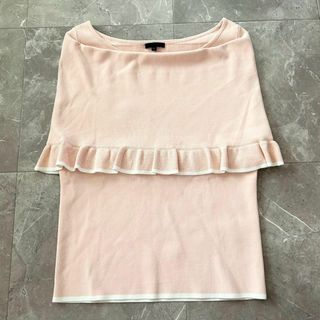 トゥービーシック(TO BE CHIC)のTO BE CHIC トゥービーシック ケープ付き サマーニット トップス 40(ニット/セーター)