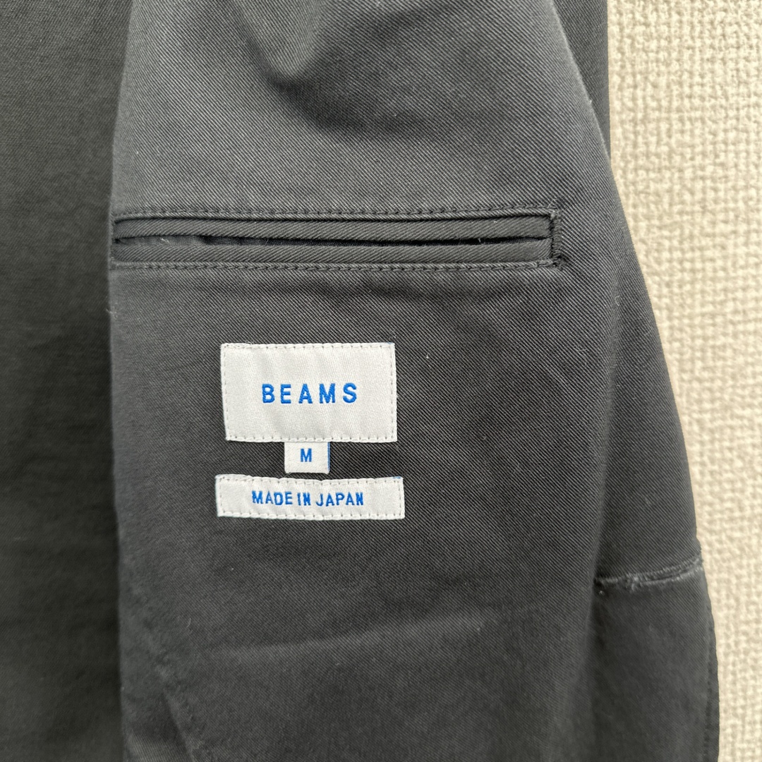 BEAMS ビームス テーラードジャケット シングル コットン ブラック サイズM セレクト ヴィンテージ 6 メンズのジャケット/アウター(テーラードジャケット)の商品写真