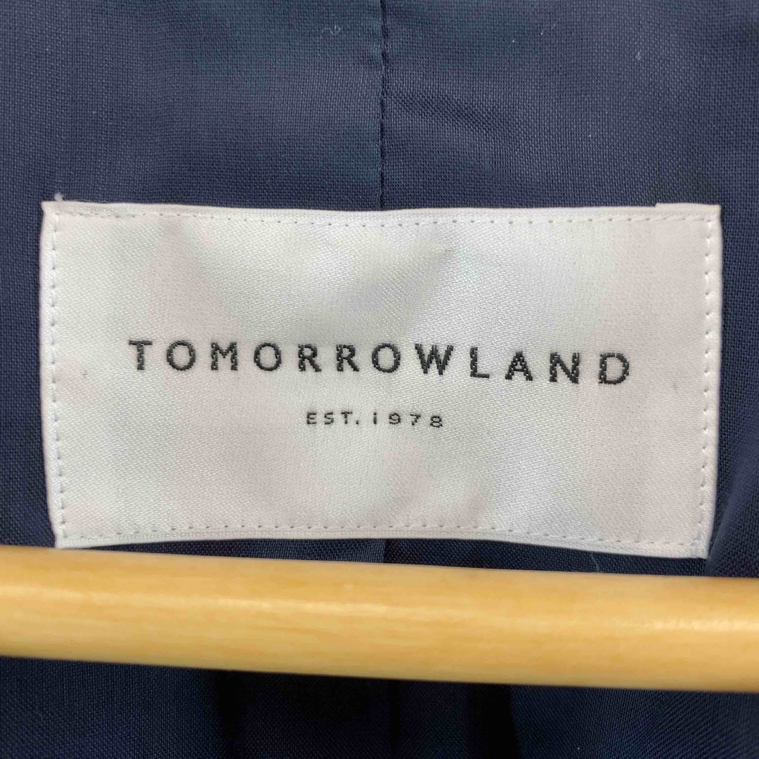 TOMORROWLAND(トゥモローランド)のTOMORROWLAND トゥモローランド レディース ノーカラージャケット ネイビー レディースのジャケット/アウター(ノーカラージャケット)の商品写真