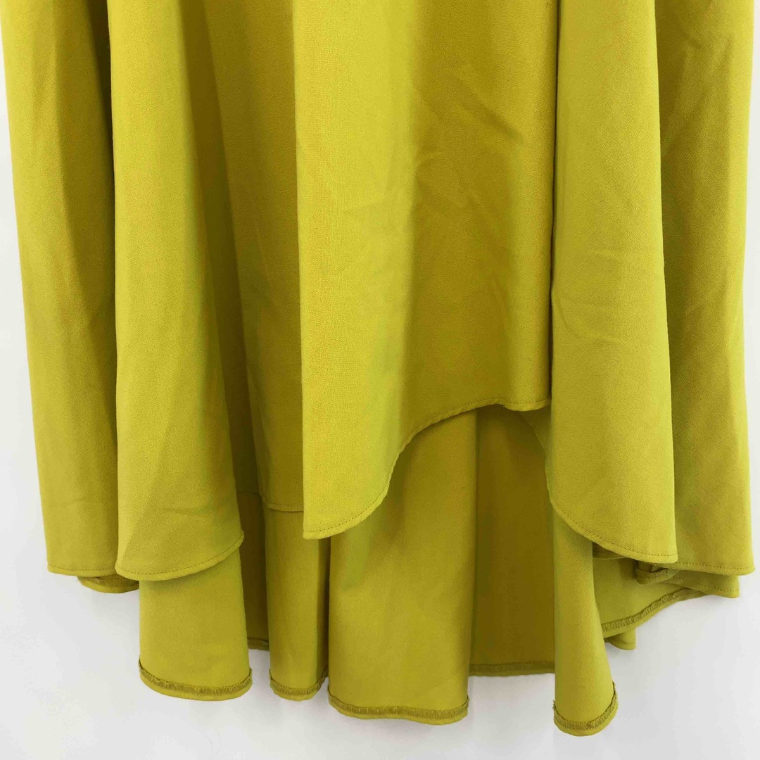 N.Natural beauty basic(エヌナチュラルビューティーベーシック)のN. Natural Beauty Basic エヌナチュラルビューティーベーシック レディース ひざ丈スカート リップスカート 黄緑 レディースのスカート(ひざ丈スカート)の商品写真