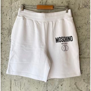 MOSCHINO - MOSCHINO モスキーノ スウェット ショートパンツ ホワイト 48