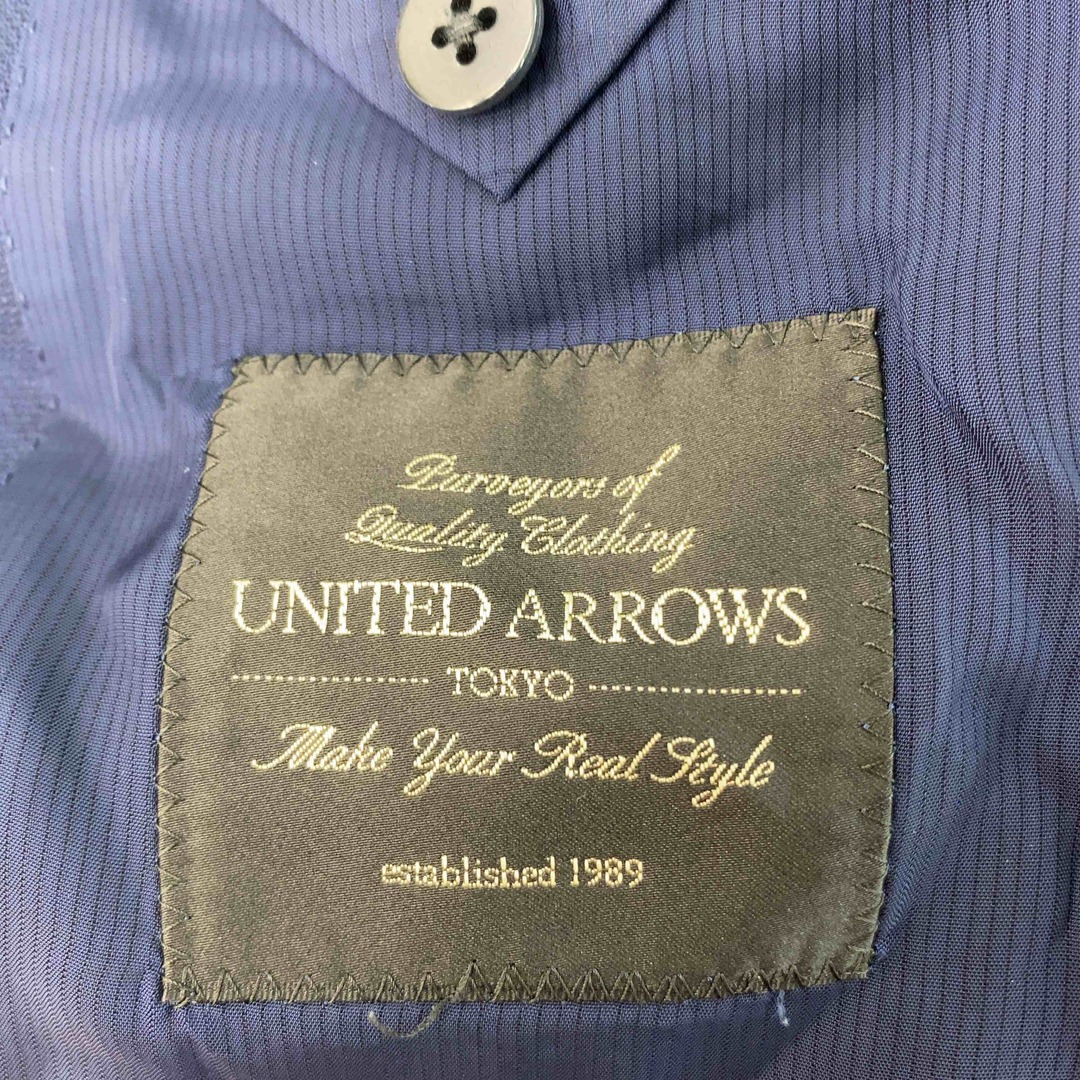 UNITED ARROWS(ユナイテッドアローズ)のUNITED ARROWS ユナイテッドアローズ メンズ テーラードジャケット ウール混 紺 薄め メンズのジャケット/アウター(テーラードジャケット)の商品写真