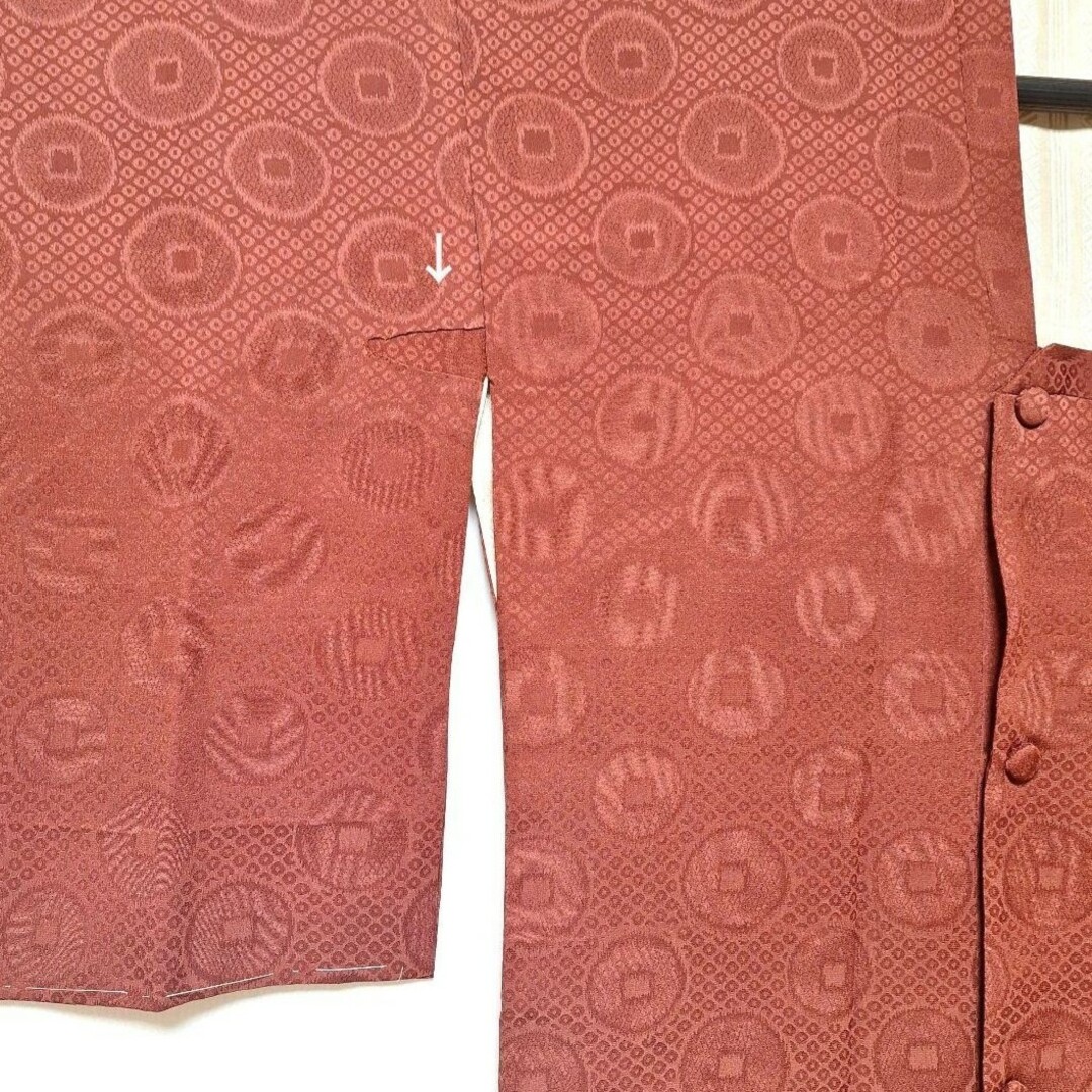 【訳あり】 正絹 着物 道行 羽織 リメイク用 レディースの水着/浴衣(着物)の商品写真