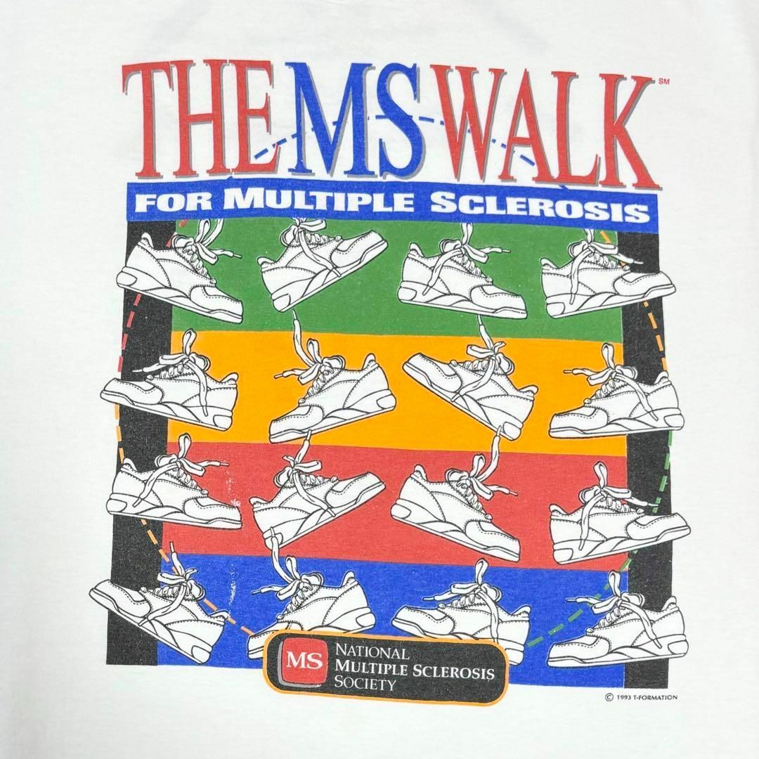 Hanes(ヘインズ)の90s メキシコ製古着　ヴィンテージ　ヘインズ　イベントTシャツ　スニーカー メンズのトップス(Tシャツ/カットソー(半袖/袖なし))の商品写真