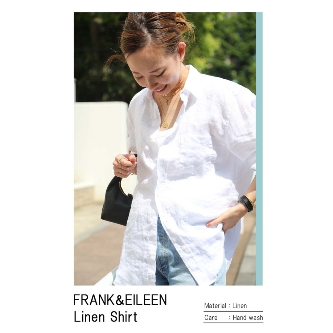 DEUXIEME CLASSE(ドゥーズィエムクラス)のFRANKEILEEN /フランクアンドアイリーン】 LINEN シャツ レディースのトップス(シャツ/ブラウス(長袖/七分))の商品写真