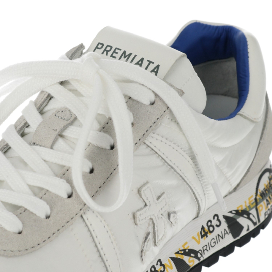 PREMIATA(プレミアータ)のプレミアータホワイト/PREMIATA WHITE シューズ メンズ スエード×ナイロン スニーカー WHITE LUCY-0001-206E _0410ff メンズの靴/シューズ(スニーカー)の商品写真