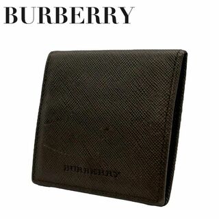 バーバリー(BURBERRY)の美品　Burberry バーバリー　w1 二つ折り　財布　コインケース　ブラウン(コインケース/小銭入れ)