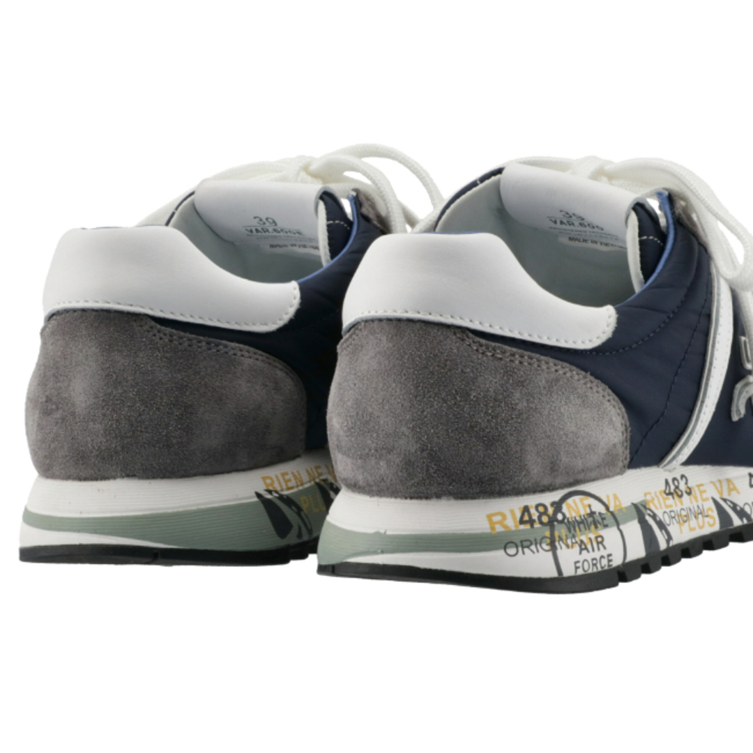 PREMIATA(プレミアータ)のプレミアータホワイト/PREMIATA WHITE シューズ メンズ スエード×ナイロン スニーカー BLU GRIGIO LUCY-0001-600E _0410ff メンズの靴/シューズ(スニーカー)の商品写真