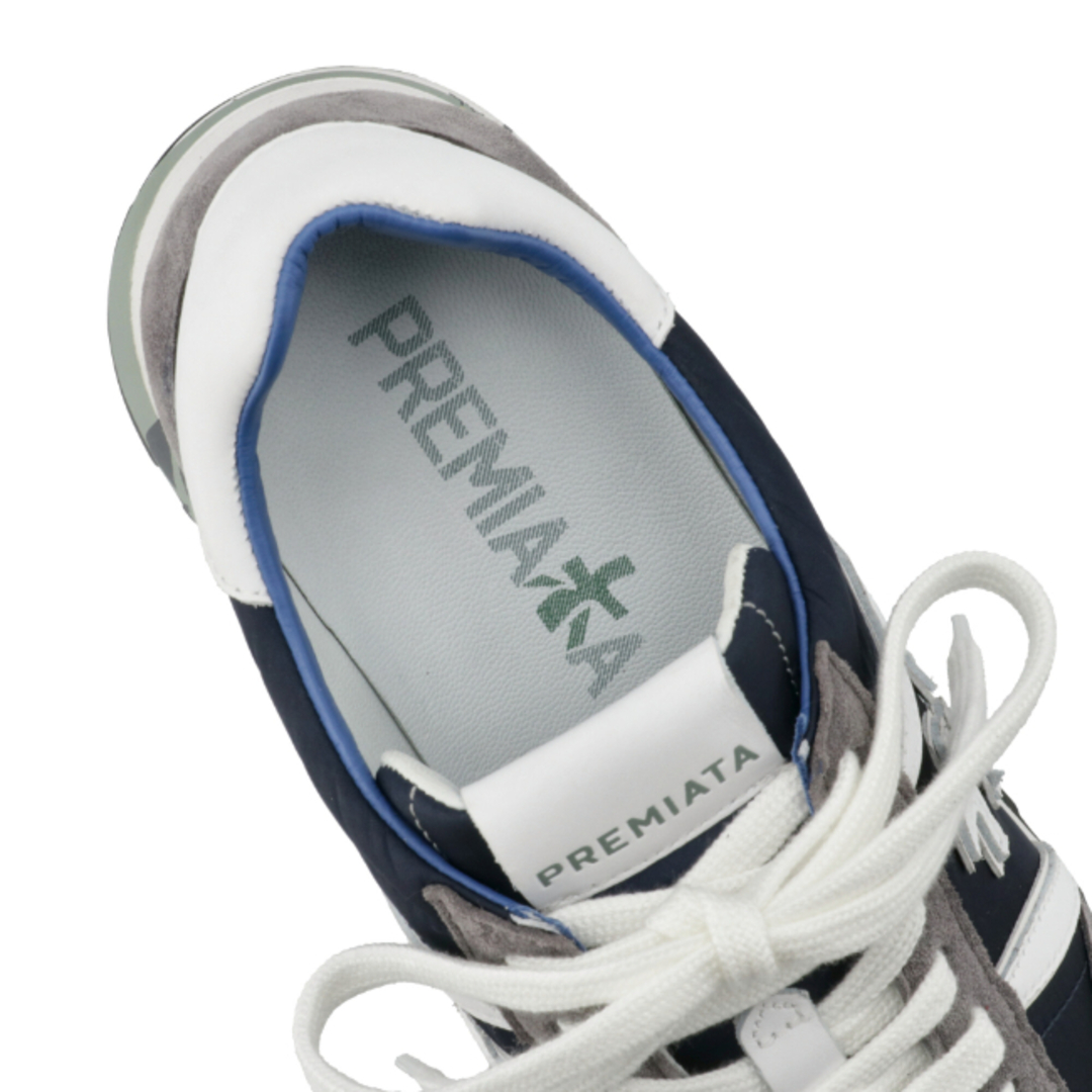 PREMIATA(プレミアータ)のプレミアータホワイト/PREMIATA WHITE シューズ メンズ スエード×ナイロン スニーカー BLU GRIGIO LUCY-0001-600E _0410ff メンズの靴/シューズ(スニーカー)の商品写真