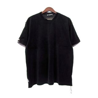 マスターマインドジャパン(mastermind JAPAN)のマスターマインド MASTER MIND ■ 24SS 【 SWITCHED VELOUR TEE MW24S12 TS001 003 】 スイッチド ベロア 総柄 半袖 Tシャツ w19073(Tシャツ/カットソー(半袖/袖なし))