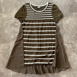 トゥービーシック(TO BE CHIC)のTO BE CHIC トゥービーシック サマーニット ドッキング チュニック 3(チュニック)