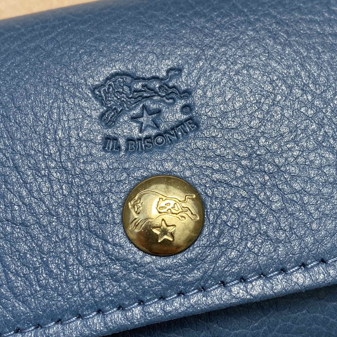 IL BISONTE(イルビゾンテ)のコインケース　小銭入れ　小物入れ　水色 レディースのファッション小物(コインケース)の商品写真