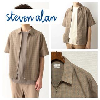 スティーブンアラン(steven alan)のSteven Alan■TYPEWRITER CHECK ジップアップ シャツ(シャツ)