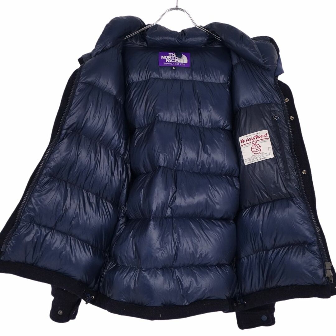 THE NORTH FACE(ザノースフェイス)の美品 ザノースフェイス THE NORTH FACE PURPLE LABEL ダウンジャケット HARRIS TWEED ND2463N アウター メンズ L  メンズのジャケット/アウター(その他)の商品写真