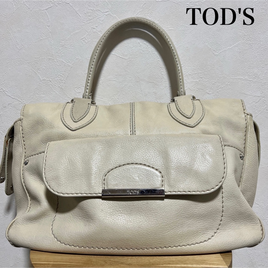 TOD'S(トッズ)のトッズ レザー ボストンバッグ ビジネストート ハンドバック レディースのバッグ(ハンドバッグ)の商品写真