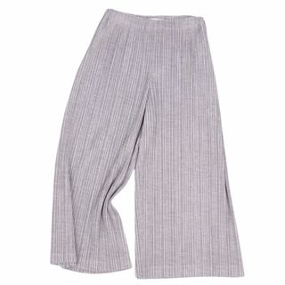 PLEATS PLEASE ISSEY MIYAKE - 美品 プリーツプリーズ イッセイミヤケ PLEATS PLEASE パンツ ワイドパンツ プリーツ ボトムス レディース 1 グレー