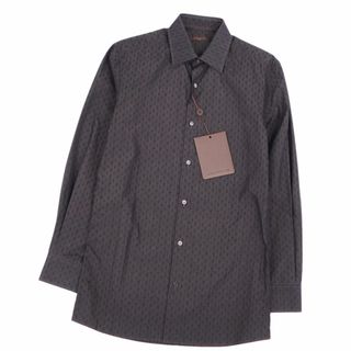 ルイヴィトン(LOUIS VUITTON)の未使用 ルイヴィトン LOUIS VUITTON シャツ ロングスリーブ 長袖 モノグラム コットン トップス メンズ 37/14 1/2(シャツ)