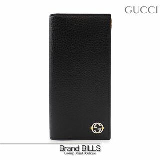 グッチ(Gucci)の未使用品 グッチ インターロッキングG ロングウォレット 長財布 610467 ブラック イエロー バイカラー(長財布)