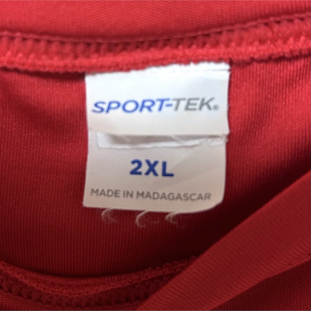 輸入品 半袖Tシャツ ポリエステル バスケチーム 2XL ゆるだぼ レッド 古着 メンズのトップス(Tシャツ/カットソー(半袖/袖なし))の商品写真
