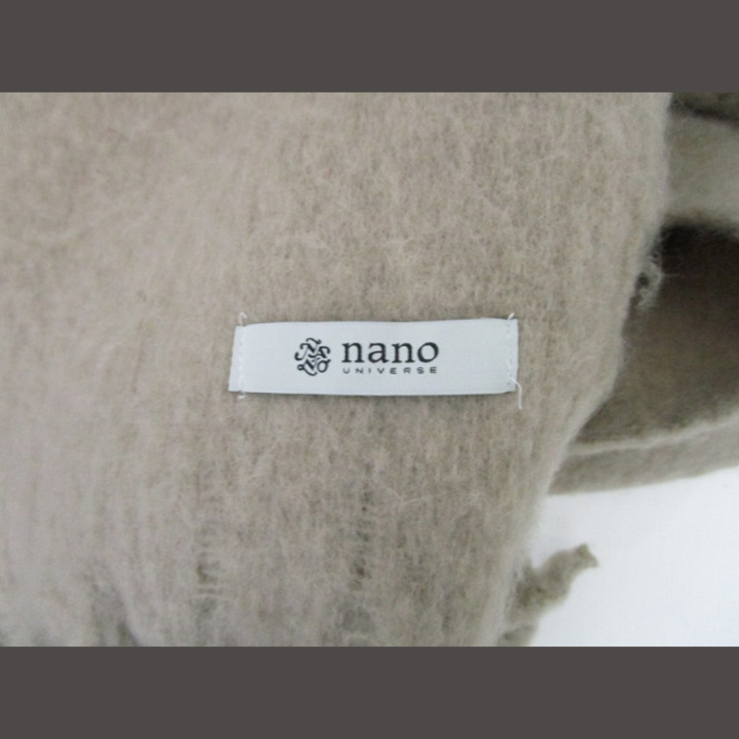 nano・universe(ナノユニバース)のナノユニバース nano universe フリンジマフラー ストール ブラウン レディースのファッション小物(マフラー/ショール)の商品写真