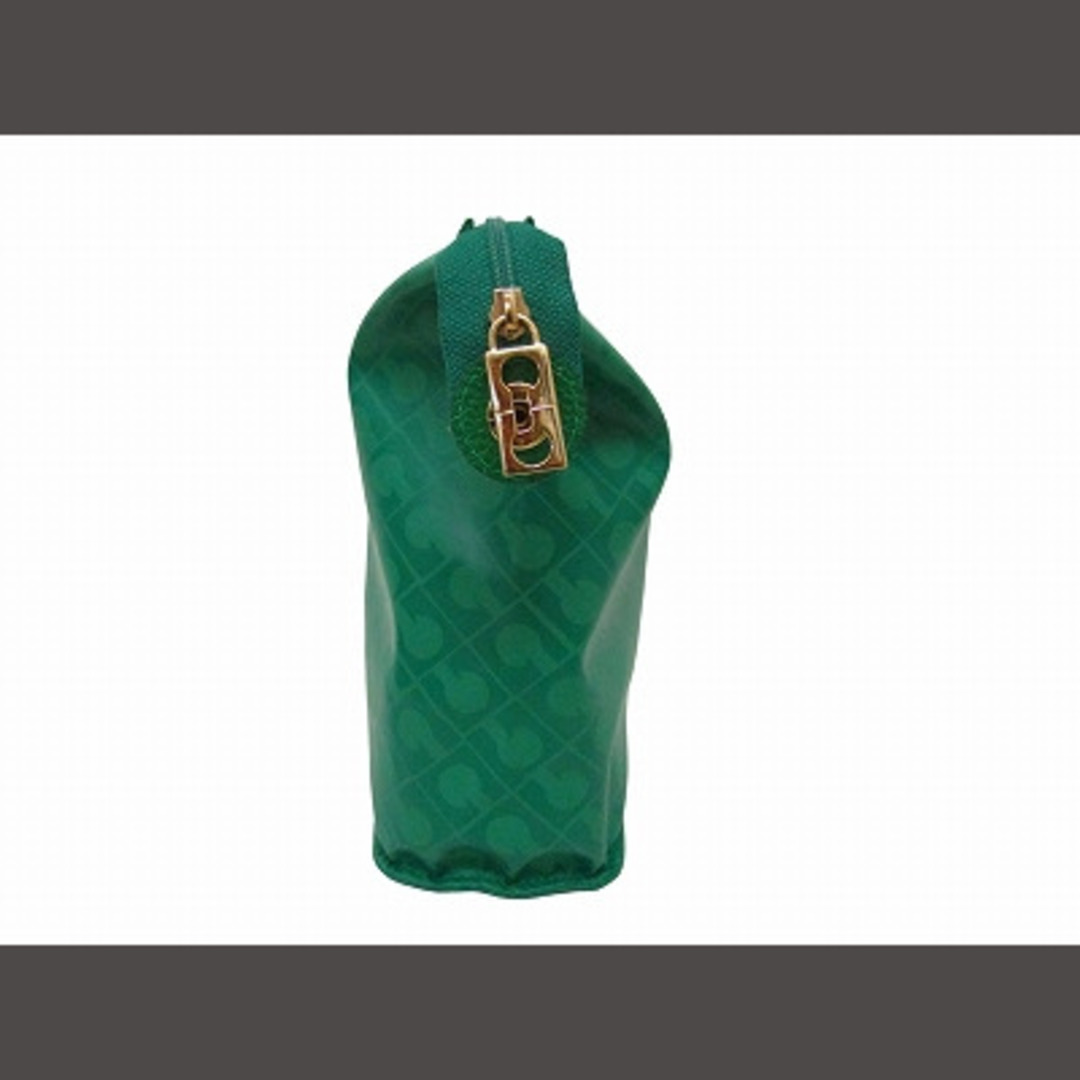 GHERARDINI(ゲラルディーニ)のゲラルディーニ GHERARDINI ポーチ モノグラム ロゴボタン 緑 ■WY レディースのファッション小物(ポーチ)の商品写真