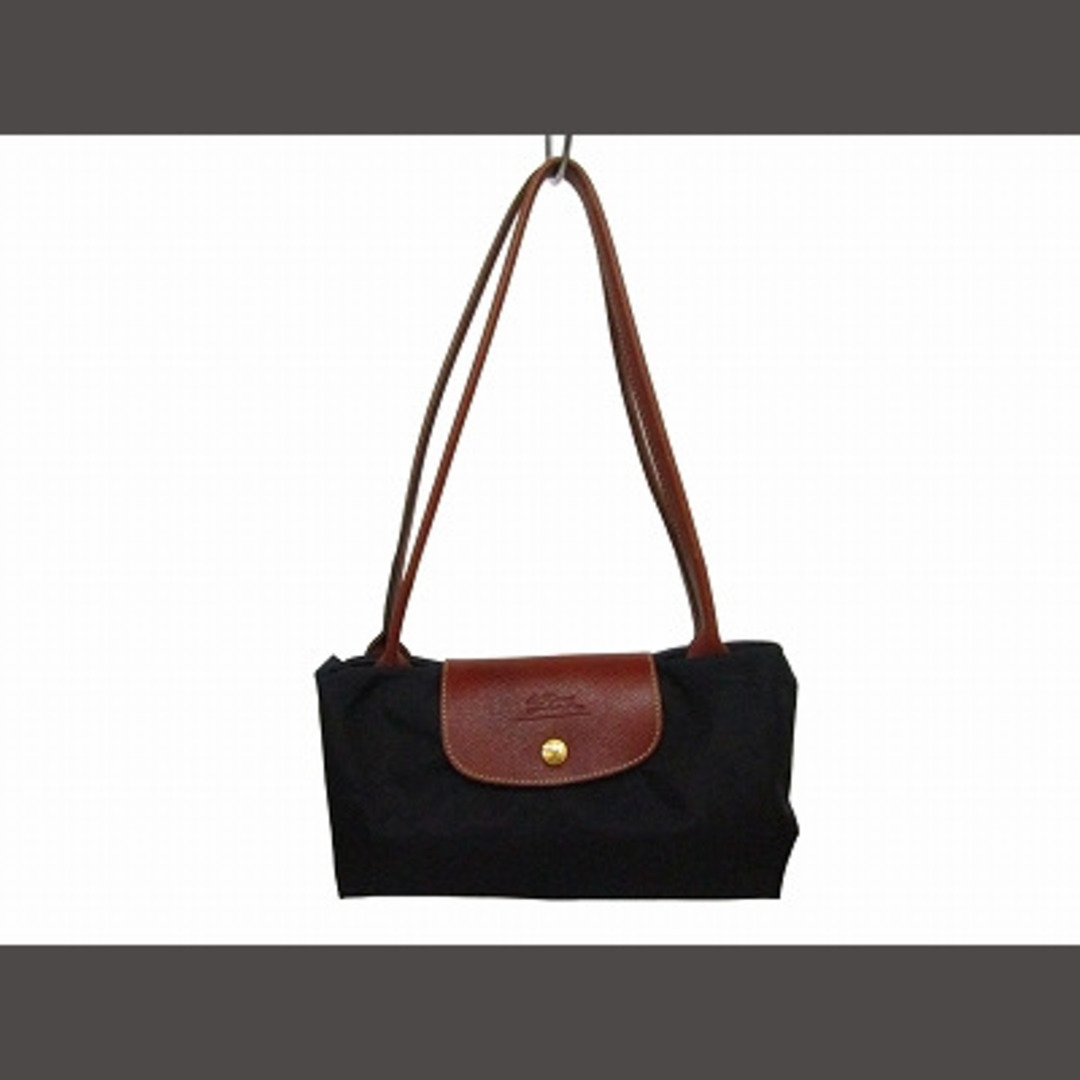 LONGCHAMP(ロンシャン)のロンシャン LONGCHAMP ナイロン トートバッグ ハンドバッグ 黒 ■WY レディースのバッグ(トートバッグ)の商品写真