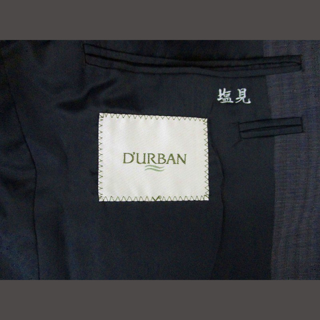 D’URBAN(ダーバン)のダーバン DURBAN ストライプ テーラードジャケット グレー ■GY14 メンズのジャケット/アウター(テーラードジャケット)の商品写真