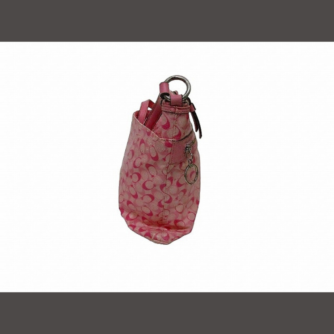 COACH(コーチ)のコーチ COACH シグネチャー ショルダーバッグ ピンク ■GY14 レディースのバッグ(ショルダーバッグ)の商品写真