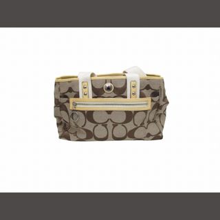 コーチ(COACH)のコーチ COACH シグネチャー ハンドバッグ イエロー ■GY14(ハンドバッグ)